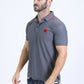 Men's Cotton Modern Fit Stretch Grey Polo