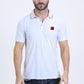 Men's Cotton Modern Fit Stretch White Polo