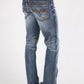 Holt Men's Dark Blue Boot Cut Jeans