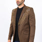 Mens Embroidery Fashion Blazer