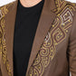 Mens Embroidery Fashion Blazer