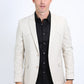 Men's Double Button Western Beige Blazer