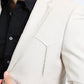 Men's Double Button Western Beige Blazer