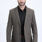 Men's Double Button Western Dark Brown Blazer