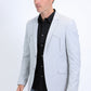 Men's Double Button Western Grey Blazer