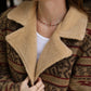 Mens Ethnic Aztec Long Twill Beige Coat