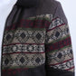 Mens Ethnic Aztec Quilted Twill Black/Charcoal Jacket W/Suede Accents