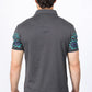 Men's Grey Aztec Panoramic Print Polo