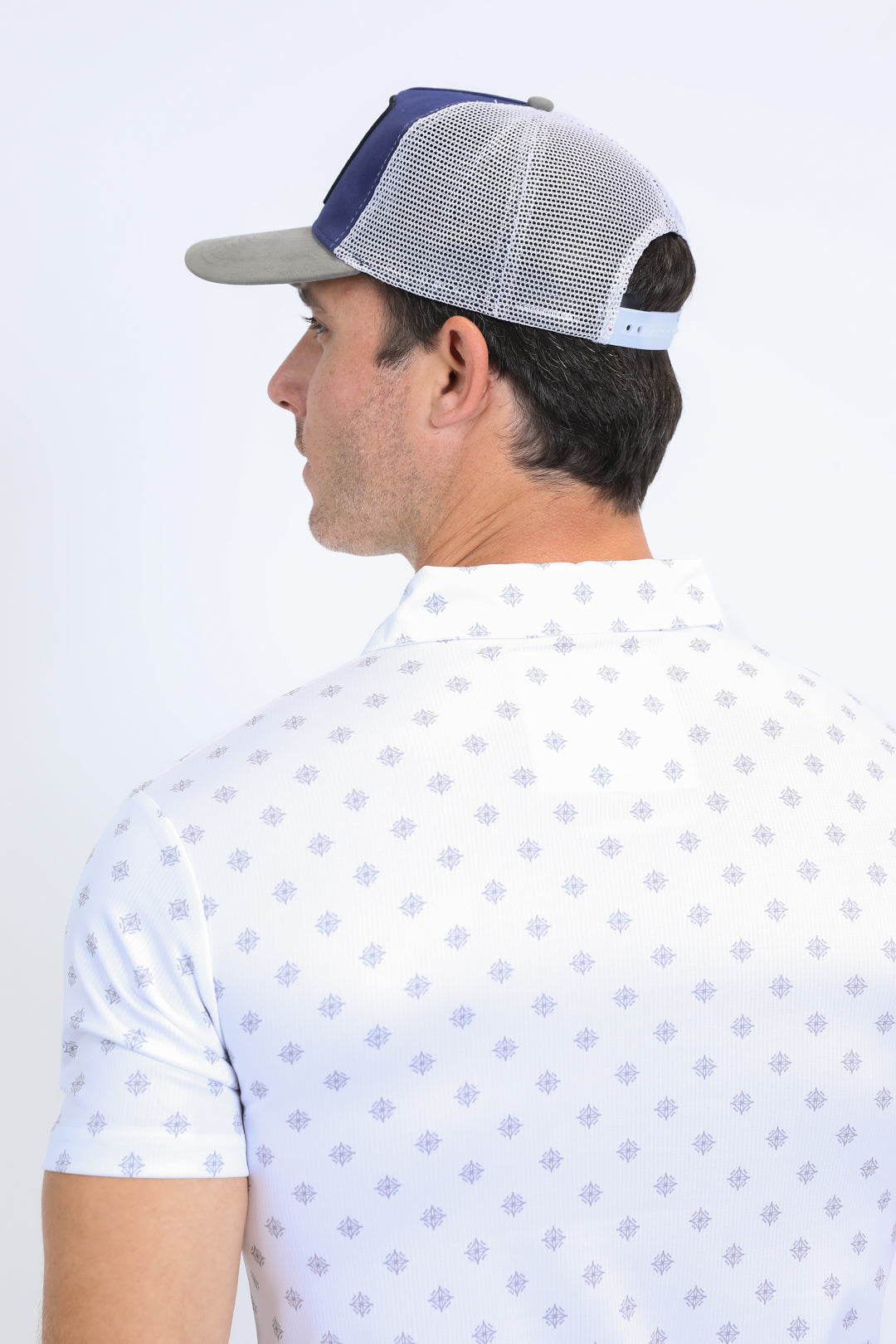 Mens Horse Logo Baseball Grey Cap