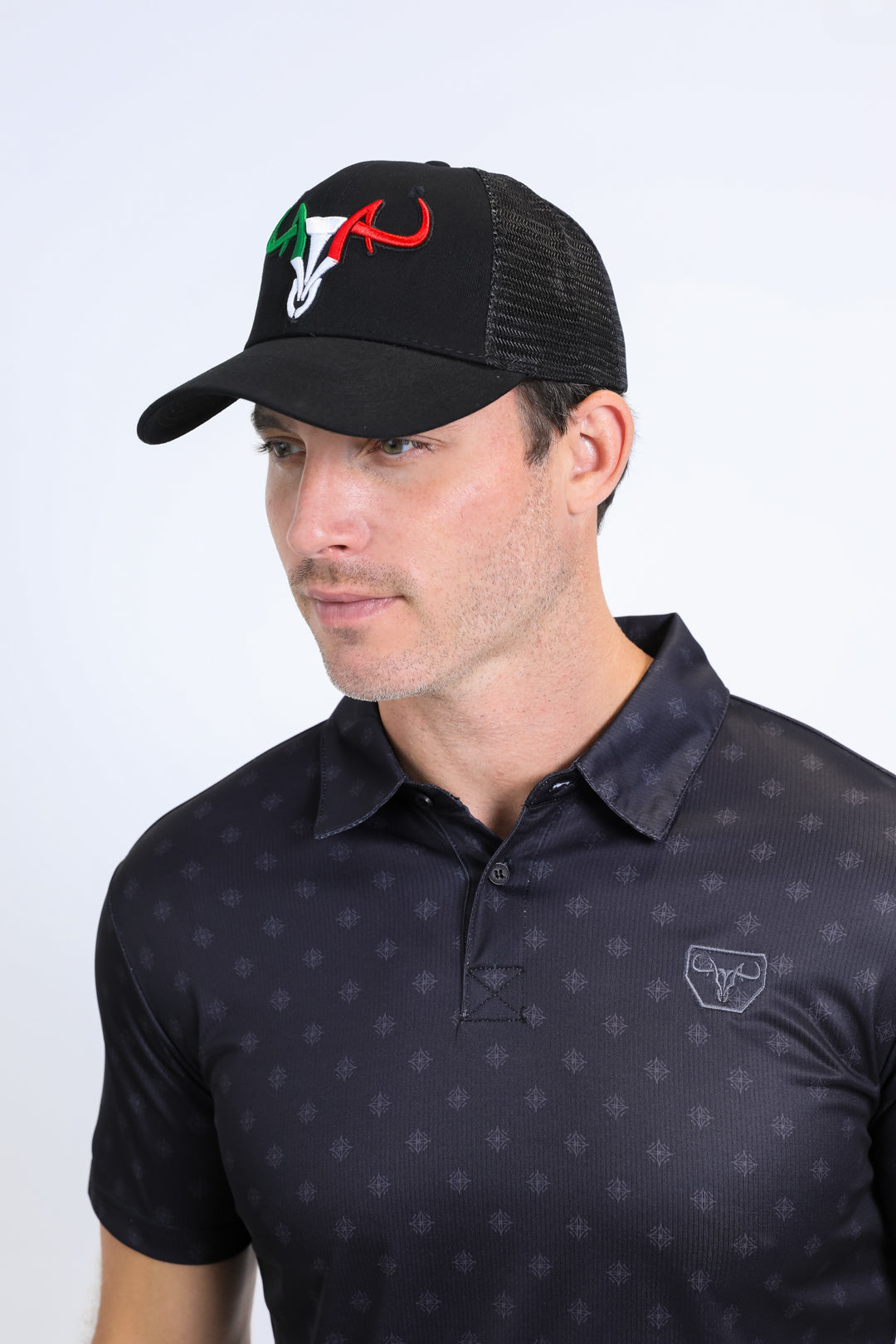 Mens MEXICO 3D Logo Baseball Cap - Black