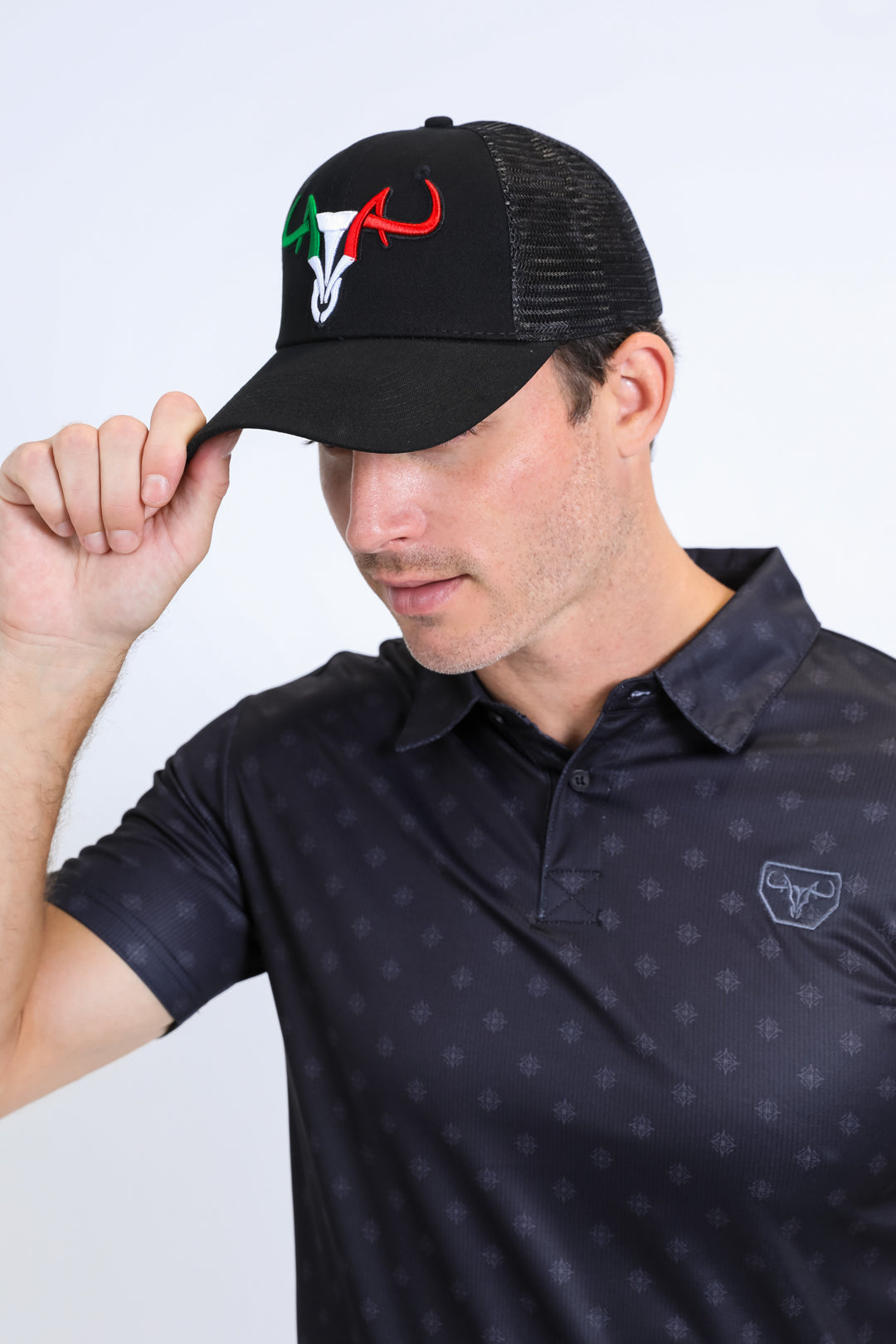 Mens MEXICO 3D Logo Baseball Cap - Black