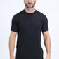 Mens Modern Fit Cotton Stretch Black T-Shirt