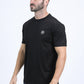 Mens Modern Fit Cotton Stretch Black T-Shirt