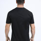 Mens Modern Fit Cotton Stretch Black T-Shirt