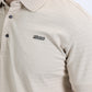 Mens Modern Fit Stretch Cotton Beige Polo