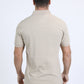 Mens Modern Fit Stretch Cotton Beige Polo