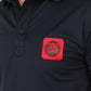 Mens Modern Fit Stretch Cotton Black Polo