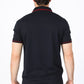 Mens Modern Fit Stretch Cotton Black Polo