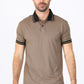 Mens Modern Fit Stretch Cotton Camel Polo