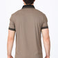 Mens Modern Fit Stretch Cotton Camel Polo