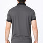 Mens Modern Fit Stretch Cotton Dark Grey Polo