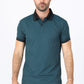 Mens Modern Fit Stretch Cotton Dark Teal Polo