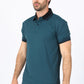 Mens Modern Fit Stretch Cotton Dark Teal Polo