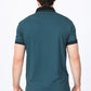 Mens Modern Fit Stretch Cotton Dark Teal Polo