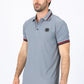 Mens Modern Fit Stretch Cotton Grey Polo