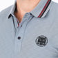 Mens Modern Fit Stretch Cotton Grey Polo