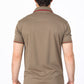 Mens Modern Fit Stretch Cotton Khaki Polo