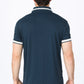 Mens Modern Fit Stretch Cotton Navy Polo