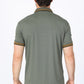 Mens Modern Fit Stretch Cotton Olive Polo