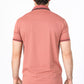 Mens Modern Fit Stretch Cotton Salmon Polo