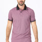 Mens Modern Fit Stretch Cotton Salmon Polo