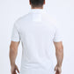 Mens Modern Fit Stretch Cotton White Polo