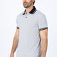 Mens Modern Fit Stretch Cotton White Polo