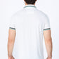 Mens Modern Fit Stretch Cotton White Polo