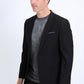 Mens Modern Fit Stretch Date Night Black Blazer