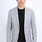 Mens Modern Fit Stretch Date Night Grey Blazer