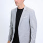 Mens Modern Fit Stretch Date Night Grey Blazer