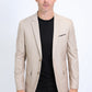 Mens Modern Fit Stretch Date Night Khaki Blazer