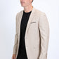 Mens Modern Fit Stretch Date Night Khaki Blazer