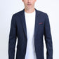 Mens Modern Fit Stretch Date Night Navy Blazer