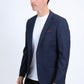 Mens Modern Fit Stretch Date Night Navy Blazer