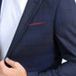 Mens Modern Fit Stretch Date Night Navy Blazer