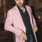 Mens Modern Fit Stretch Date Night Pink Blazer