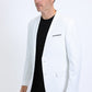 Mens Modern Fit Stretch Date Night White Blazer