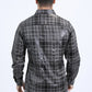 Mens Modern Fit Stretch Foil Fashion Grey Shirt