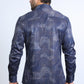 Mens Modern Fit Stretch Foil Fashion Grey Shirt